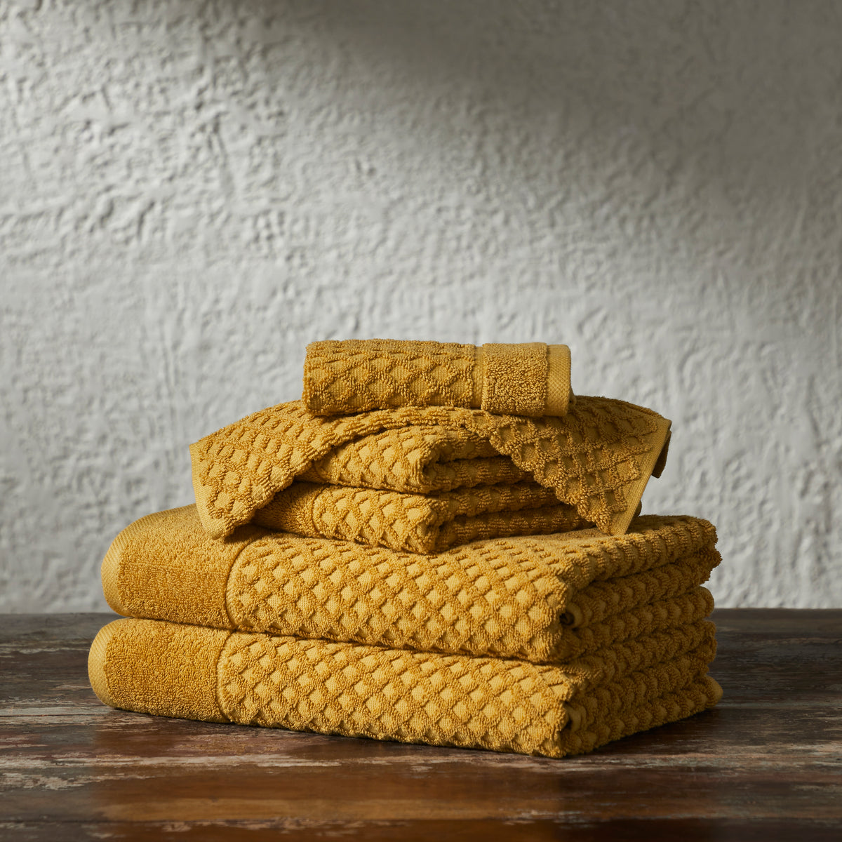 Diamond Basket Weave Bath Towel Set – Verlee Home