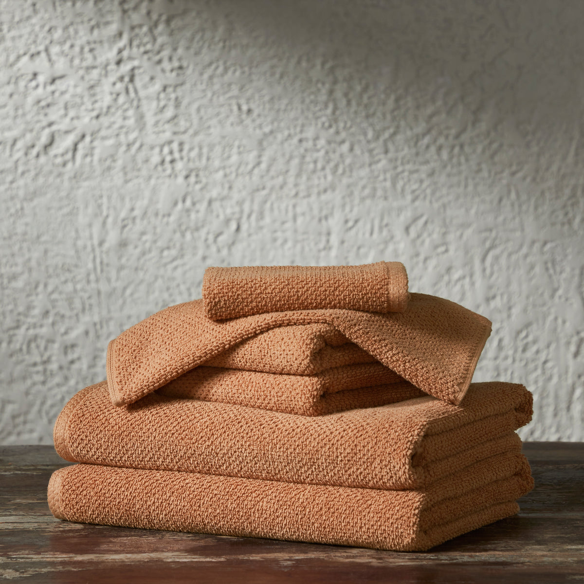 Erina Large Hand Towels in 100% Cotton, Popcorn Weave Texture for Homes,  Hotels, Bath & Spa