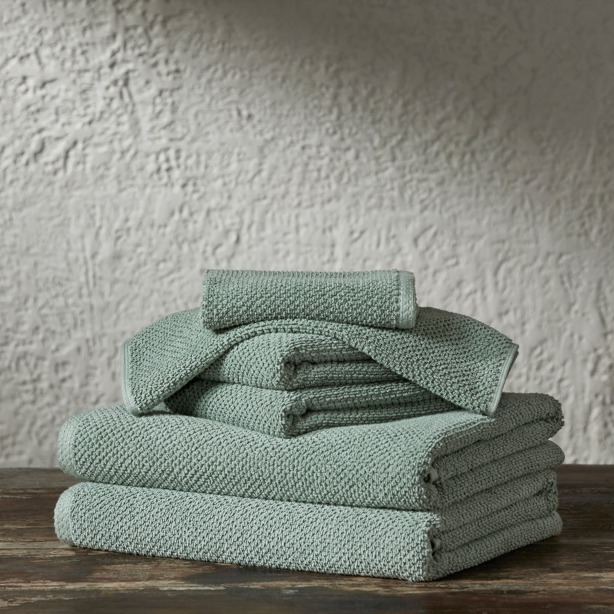 Erina Large Hand Towels in 100% Cotton, Popcorn Weave Texture for Homes,  Hotels, Bath & Spa