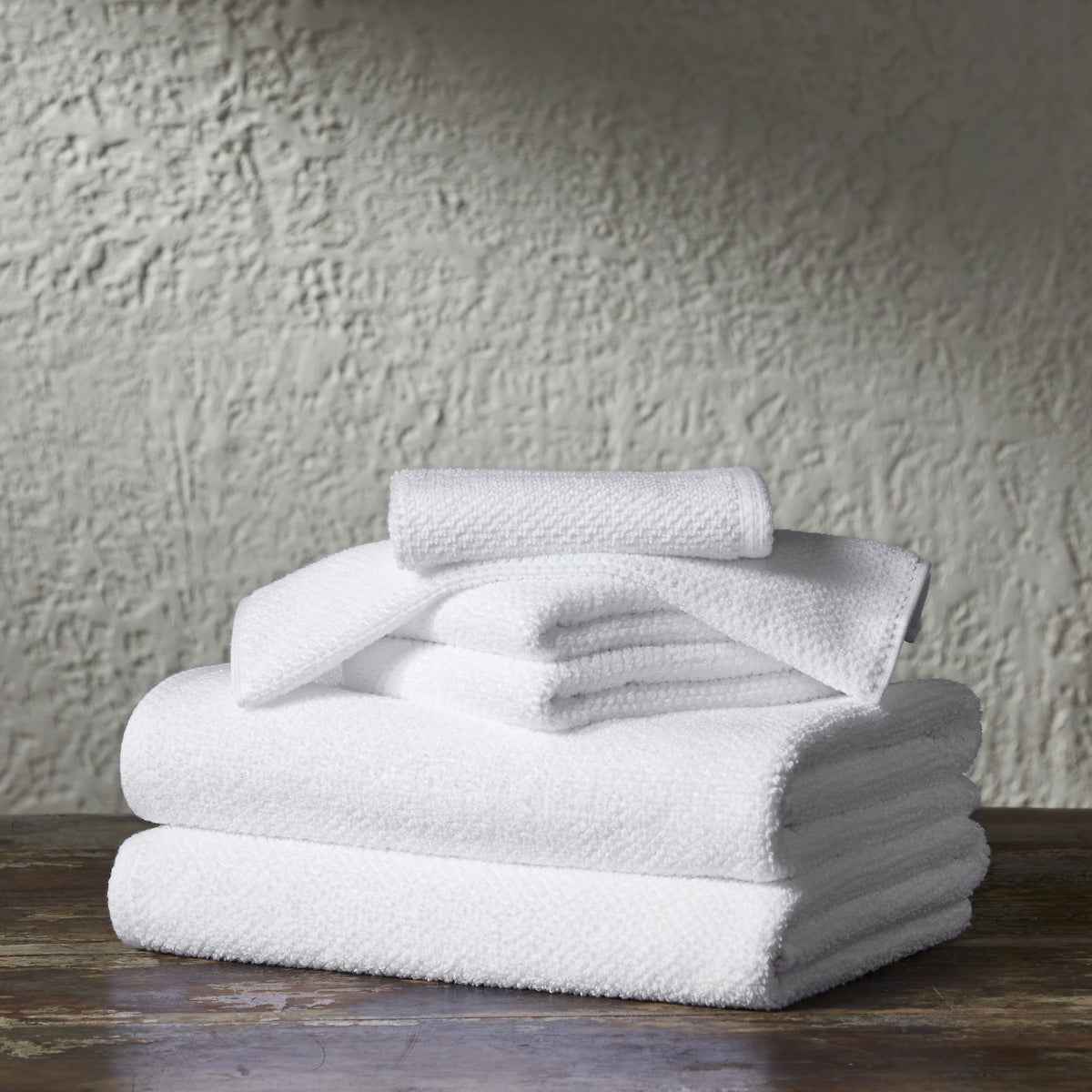 Erina Large Hand Towels in 100% Cotton, Popcorn Weave Texture for Homes,  Hotels, Bath & Spa