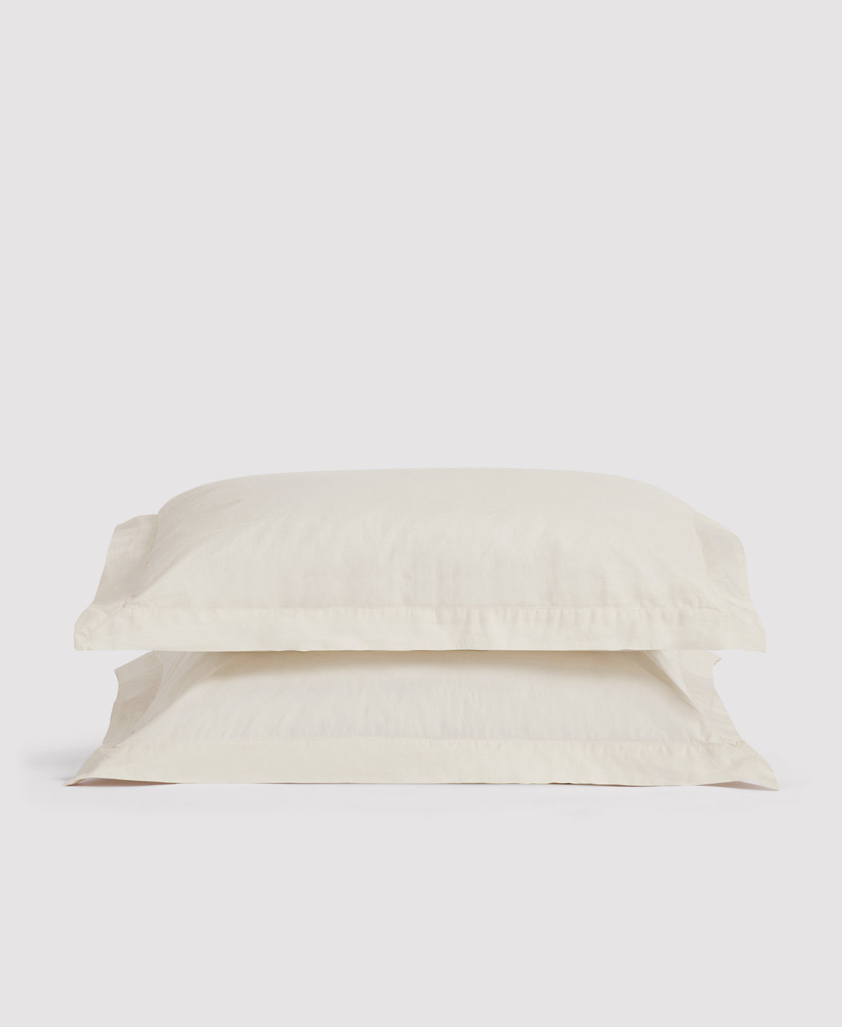 Organic Percale Sham Set Cream