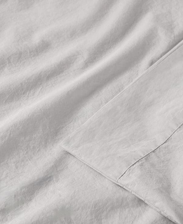 Organic Percale Sheet Set Morning Fog