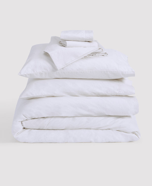 Percale Essential Bundle White