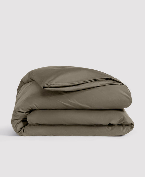 Organic Sateen Duvet Cover Moss