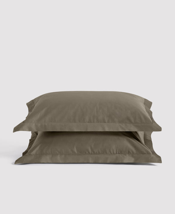 Organic Sateen Sham Set Moss