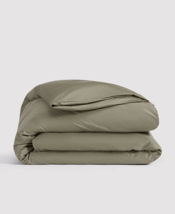 Organic Sateen Duvet Cover Sage