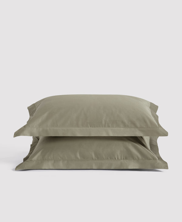 Organic Sateen Sham Set Sage