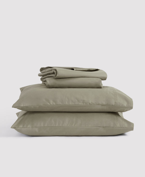 Organic Sateen Sheet Set Sage