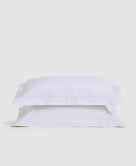 Organic Percale Sham Set White
