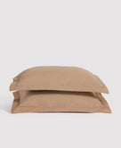 Organic Percale Sham Set Adobe